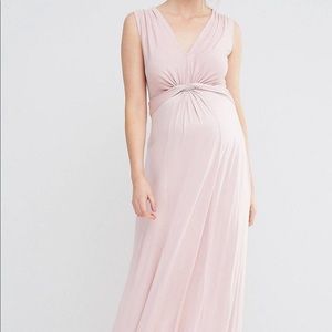 Asos maternity dress pink size 8